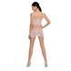Бодістокінг &mdash; мінісукня з метеликами Passion BS090 white SO6390 фото 4