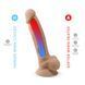 Фаллоимитатор SilexD Vetus Flesh (MODEL 1 size 8in), двухслойный, силикон+Silexpan, диаметр 4,2см SO3115 фото 7
