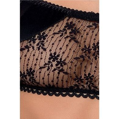 Комплект білизни PETRA SET black L/XL &mdash; Passion Exclusive: стрінги, широкий пояс, ліф-топік PS23106 фото