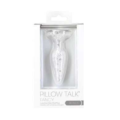 Скляна анальна пробка Pillow Talk Fancy Luxurious Glass Anal Plug, ⌀3,1см, віброкуля в подарунок SO6833 фото Скляна анальна пробка Pillow Talk Fancy Luxurious Glass Anal Plug, ⌀3,1см, віброкуля в подарунок SO6833 фото