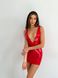 Лакована сукня із сексуальним декольте «Промениста Емілія» D&A, XXL, червона SO9357 фото 3