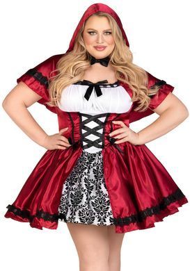 Костюм червоної шапочки Leg Avenue Gothic Red Riding Hood 1X-2X SO9126 фото