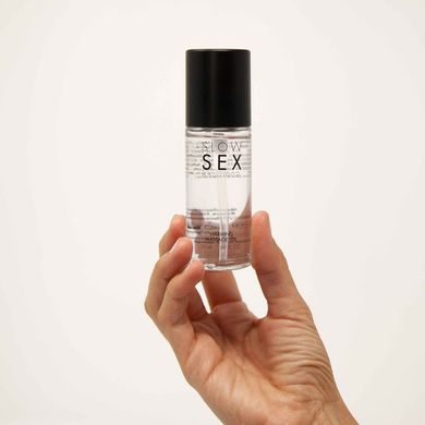 Разогревающее съедобное массажное масло Bijoux Indiscrets Slow Sex Warming massage oil SO5906 фото