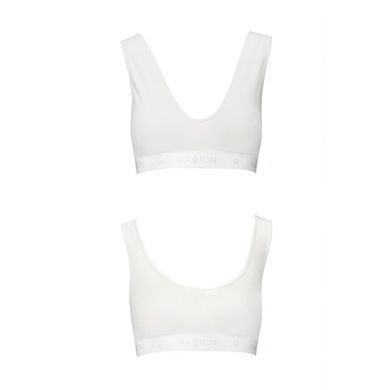 Спортивный топ из эластичного хлопка Passion PS005 TOP white, size L SO4227 фото