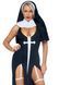 Костюм монашки-грішниці Leg Avenue Sultry Sinner L, сукня, головний убір, комір SO7922 фото 4