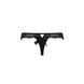 Мереживні трусики-танга з атласним бантиком Naja Thong black XXL/XXXL - Passion SO5366 фото 6