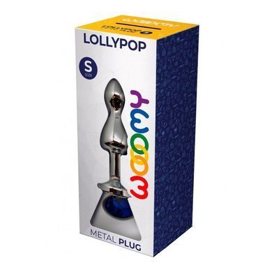 Металева анальна пробка Wooomy Lollypop Double Ball Metal Plug Blue S, діаметр 2,8см, довжина 8,5см SO7415 фото Металева анальна пробка Wooomy Lollypop Double Ball Metal Plug Blue S, діаметр 2,8см, довжина 8,5см SO7415 фото