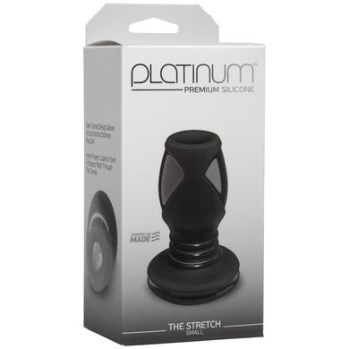 Анальний тунель Doc Johnson Platinum Premium Silicone - The Stretch Small - Black (м'ята упаковка!) SO4917-R фото