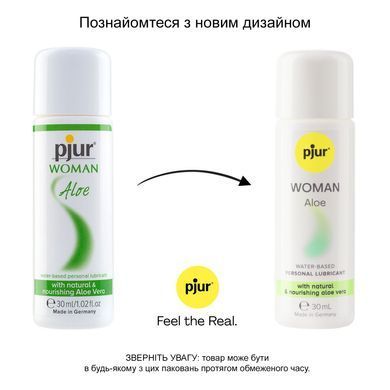 Лубрикант на водной основе pjur Woman Aloe 30 мл с экстрактом алоэ, увлажняющий, без парабенов PJ13310 фото
