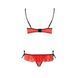 Комплект білизни CHERRY SET OpenBra red XXL/XXXL - Passion Exclusive: відкритий ліф, трусики-спіднич PS25509 фото 6