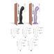 Насадка для страпона Strap-On-Me Dildo Plug P&G Lilas Metallic M SO7821 фото 5