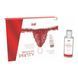 Набір Intt BRAZILIAN PANTY RED: трусики на зав&rsquo;язках S-XL з перлинним кільцем + полунична змазка SO7128 фото 1