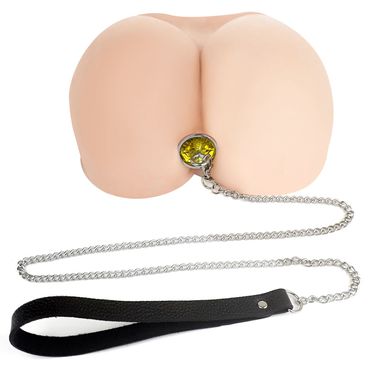 Металлическая анальная пробка Art of Sex Metal Anal Plug with Leash size S с поводком SO6176 фото