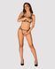 Еротичний комплект зі стреп Obsessive Badossa 2-pcs set L/XL, чорний, з доступом, бюстгальтер, стрін SO7218 фото 3