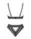 Комплект білизни Obsessive Natilya 2-pcs set M/L, black, бюстгальтер, трусики SO7718 фото 4