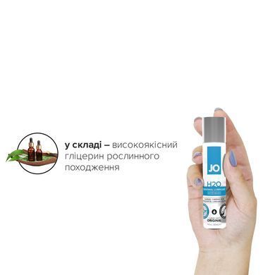 Смазка на водной основе System JO H2O ORIGINAL (30 мл) маслянистая и гладкая, растительный глицерин SO1446 фото