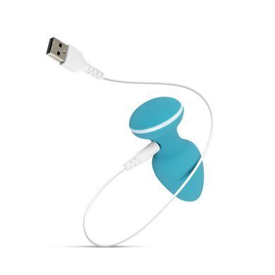 Анальна вібропробка Cala Azul - Blanca Vibrating anal plug SO8887 фото