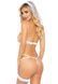 Костюм невесты Leg Avenue G-string teddy, veil & garter One size White, с открытой грудью SO8610 фото 2