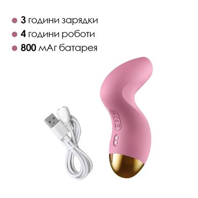 Вакуумний кліторальний стимулятор Svakom Pulse Pure Pale Pink, 5 режимів, 5 інтенсивностей у кожному SO6993 фото