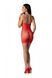 Ажурное мини-платье на тонких бретелях Passion BS096 One Size, red, плетение на груди SO8930 фото 1