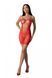 Ажурное мини-платье на тонких бретелях Passion BS096 One Size, red, плетение на груди SO8930 фото 9