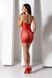 Ажурное мини-платье на тонких бретелях Passion BS096 One Size, red, плетение на груди SO8930 фото 8