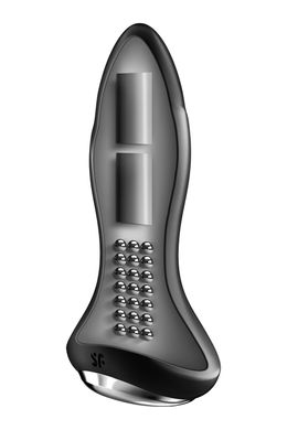 Анальная смарт-вибропробка с жемчужным массажем Satisfyer Rotator Plug 1+ Black SO6278 фото