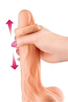 Фаллоимитатор с подвижной крайней плотью Real Body - Real Brad, диаметр 4,5см, TPE SO1889 фото