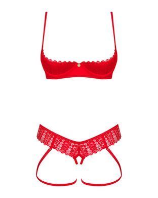 Комплект Obsessive Ingridia 2-pcs crotchless set M/L SO9032 фото