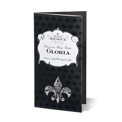 Пэстис из кристаллов Petits Joujoux Gloria set of 2 - Black, украшение на грудь SO3133 фото
