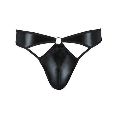 Мужские стринги Passion 033 Thong Paul XXL/XXXL Black, под латекс SO7572 фото
