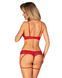 Комплект Obsessive Ingridia 2-pcs crotchless set M/L SO9032 фото 2