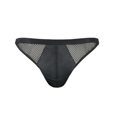 Чоловічі відкриті сліпи Passion 034 Open Luke L/XL Black, екошкіра SO7573 фото