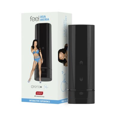 Мастурбатор Kiiroo Onyx+ Asa Akira, 10 сжимающих колец, не надо двигать, теледильдоника SO7673 фото