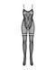 Бодистокинг Obsessive Bodystocking F213 XL/XXL, имитация кружевного боди и резинки для чулок SO7223 фото 7