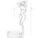 Бодистокинг Passion BS035 red, боди, имитация топа и трусиков PBS035R фото 3