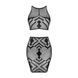 Эротичный полупрозрачный комплект Obsessive K101 top & skirt S/M/L, топ, юбка SO8191 фото 3