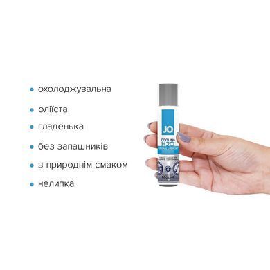 Охлаждающая смазка на водной основе System JO H2O COOLING (30 мл) с ментолом, растительный глицерин SO1450 фото