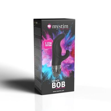 Вибратор-кролик с электростимуляцией Mystim Hop Hop Bob Black Edition SO8142 фото