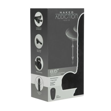Фалоімітатор Naked Addiction – 8.6” Silicone Rotating & Thrusting Vibrating Dildo with Remote Black SO8907 фото
