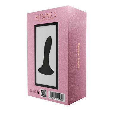 Дилдо з присоскою Adrien Lastic Hitsens 5 Black, відмінно для страпона, діаметр 2,4 см, довжина 13 с AD24059 фото