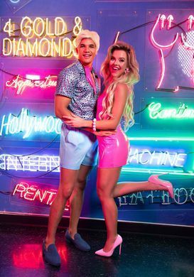 Сукня Leg Avenue Pink vinyl mini dress L SO9189 фото