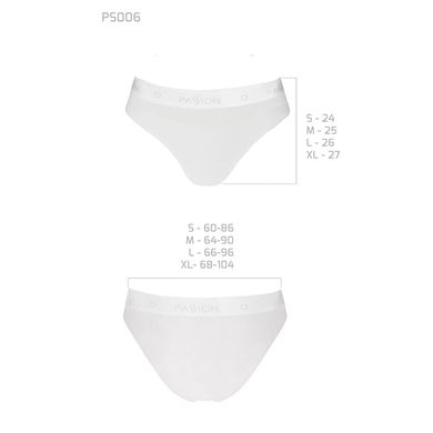 Трусики с прозрачной вставкой Passion PS006 PANTIES white, size S SO4237 фото