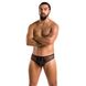 Чоловічі труси зі шнурівкою Passion 035 Slip Richard L/XL Black, екошкіра, сітка SO7576 фото 3