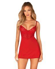 Пеньюар Obsessive Ingridia chemise & thong M/L SO9037 фото