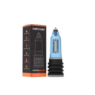 Гідропомпа Bathmate Hydromax 5 Blue (X20), для члена довжиною від 7,5 до 12,5 см, діаметр до 4,5 см HM-20-AB фото