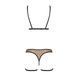 Эротический комплект нижнего белья Passion GABI SET L/XL beige, трусики с гартерами SO8436 фото 4