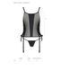 Сітчастий корсет з екошкіри, з люверсами та знімними пажами Malwia Corset black S/M &mdash; Passion, стрін SO5766 фото 7