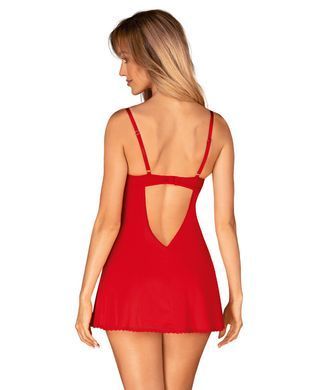 Пеньюар Obsessive Ingridia chemise & thong XL/2XL SO9038 фото