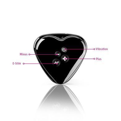 Вибратор для клитора с электростимуляцией Mystim Heart&acute;s Desire Black Edition SO8146 фото